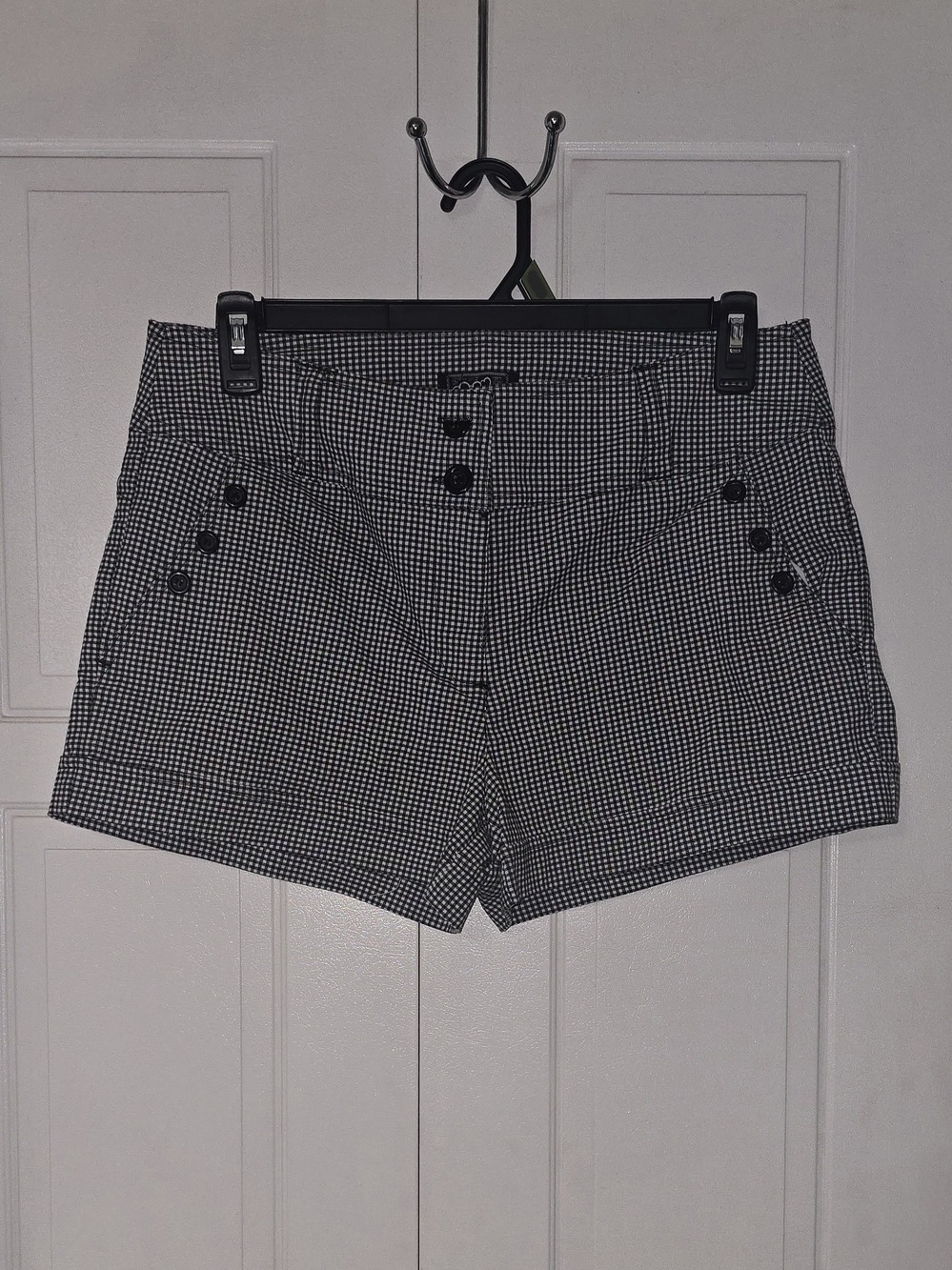 Black & White Checkered Shorts - Size 13/14 Large